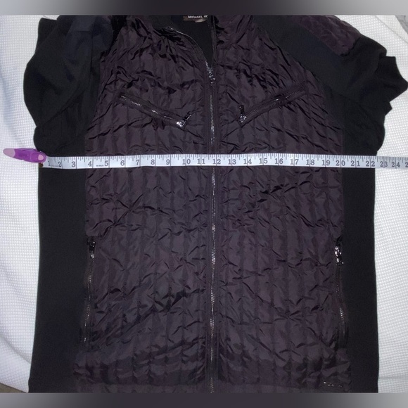 Men’s MICHAEL KORS black quilted mid season Jacket‎ size Large - Picture 8 of 13